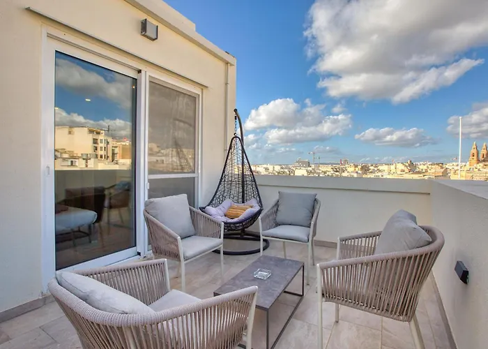 아파트 Stella Maris - 'star Of The Sea' Penthouse-sliema *
