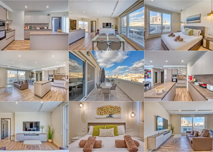 아파트 Stella Maris - 'star Of The Sea' Penthouse-sliema